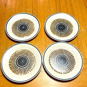 Vintage Temper Ware 4pc Lenox set of 4 small plates